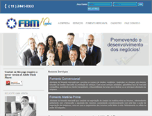 Tablet Screenshot of fbmfomento.com.br
